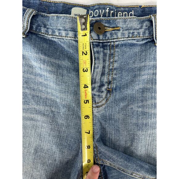 Mossimo Premium Denim Women’s sz 12 Boyfriend Mid Rose Cuff Shorts 5” Inseam - Picture 6 of 7